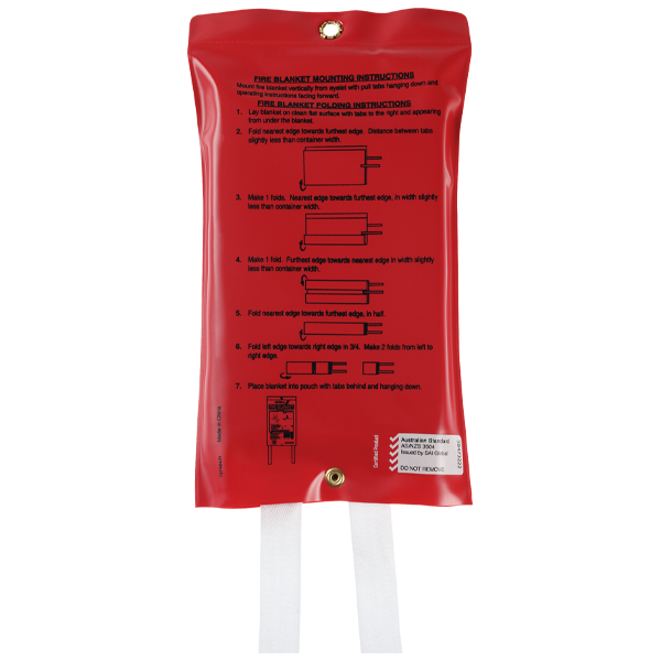 Quell 1m x 1m Fibreglass Fire Blanket