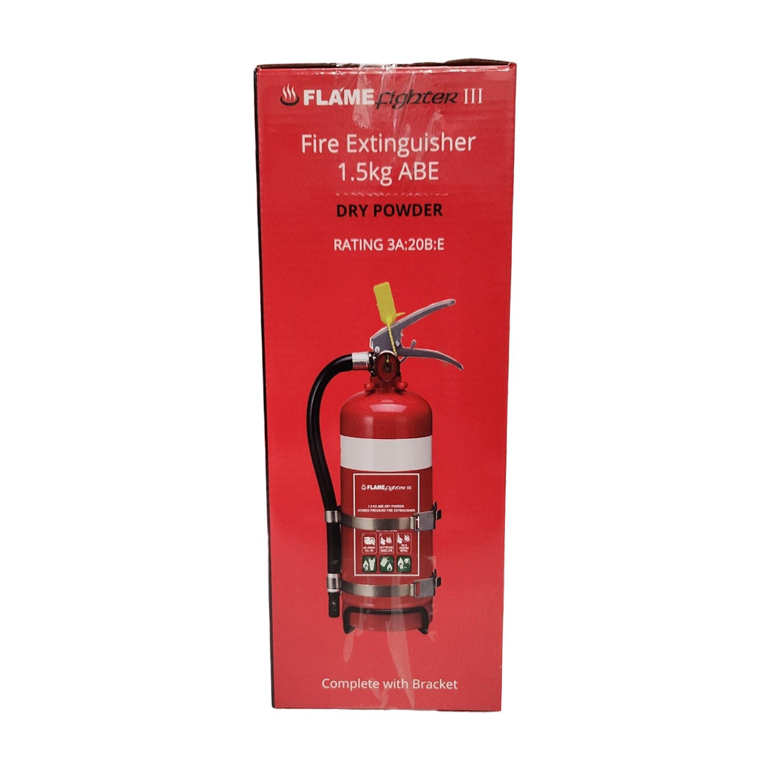 Flamefighter III 1.5kg ABE Dry Powder Fire Extinguishers 3A:20B:E