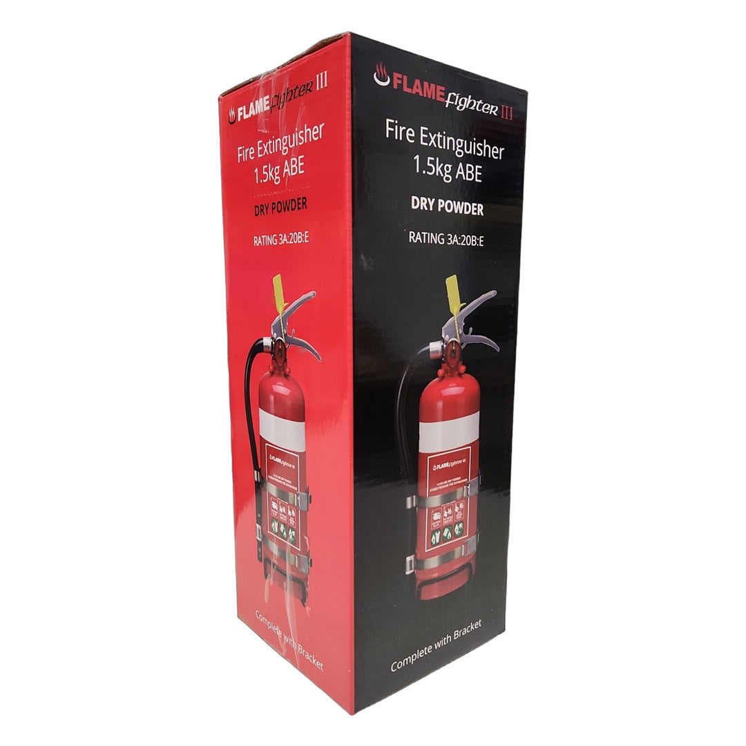 Flamefighter III 1.5kg ABE Dry Powder Fire Extinguishers 3A:20B:E