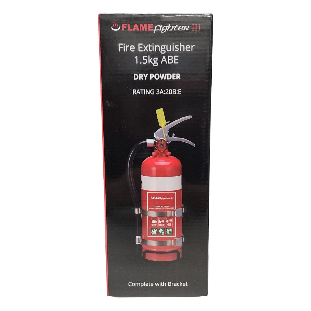 Flamefighter III 1.5kg ABE Dry Powder Fire Extinguishers 3A:20B:E