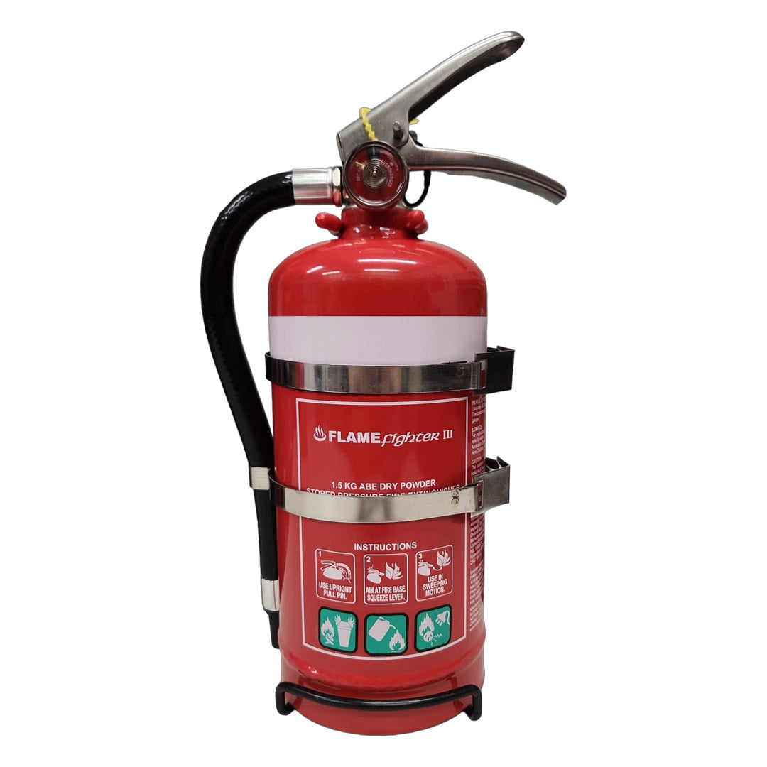 Flamefighter III 1.5kg ABE Dry Powder Fire Extinguishers 3A:20B:E