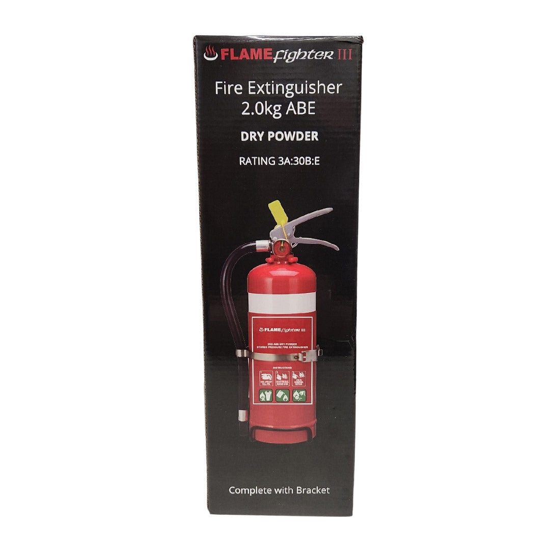 Flamefighter III 2kg ABE Dry Powder Fire Extinguishers 3A:30B:E