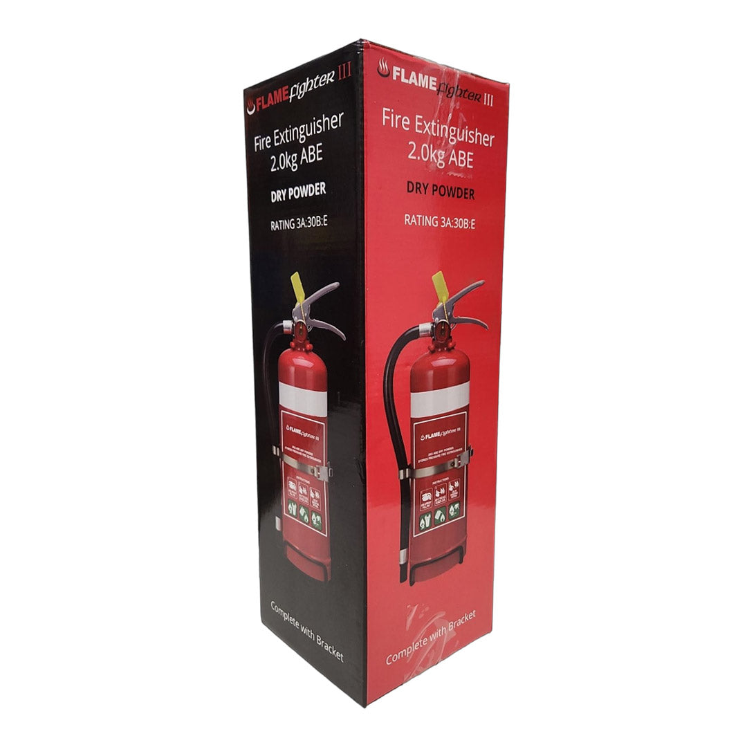 Flamefighter III 2kg ABE Dry Powder Fire Extinguishers 3A:30B:E
