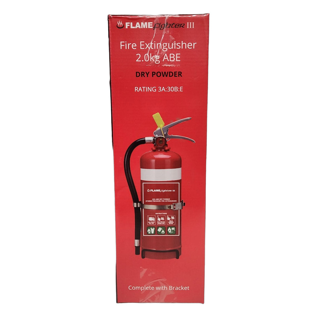 Flamefighter III 2kg ABE Dry Powder Fire Extinguishers 3A:30B:E