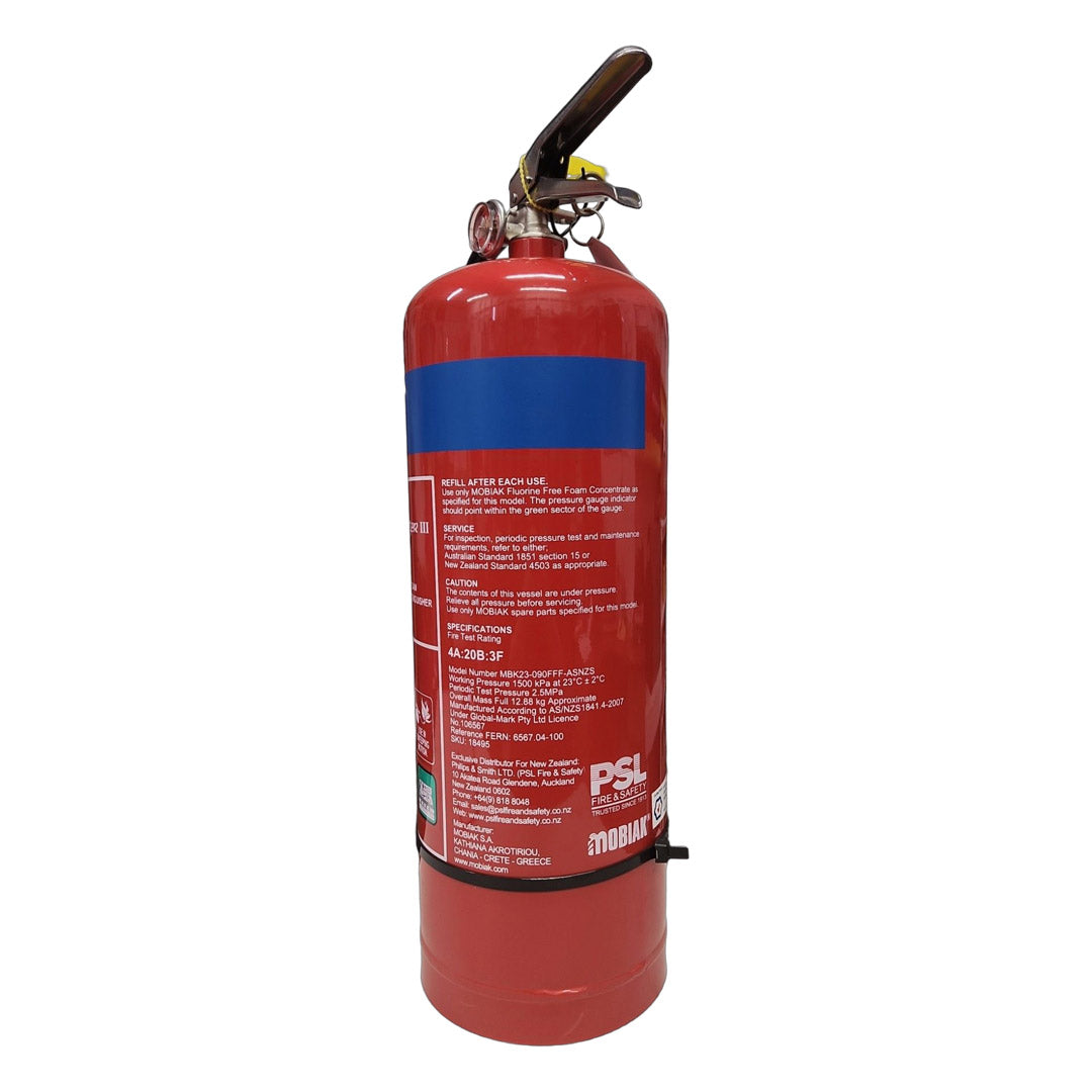 Flamefighter III Fluorine Free 9L Foam Extinguisher 4A:20B:E:F