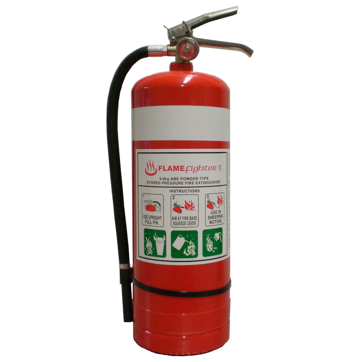 Flamefighter 6kg ABE Dry Powder Fire Extinguishers 4A:80B:E