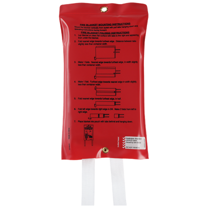 Quell 1m x 1m Fibreglass Fire Blanket