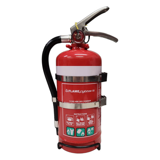 Flamefighter III 1.5kg ABE Dry Powder Fire Extinguishers 3A:20B:E