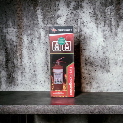 Firechief 1kg ABE Dry Powder Fire Extinguisher 1A:20B:E