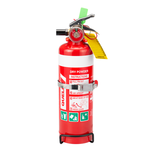 Quell 1.0Kg ABE Dry Powder Fire Extinguisher 1A:20B:E